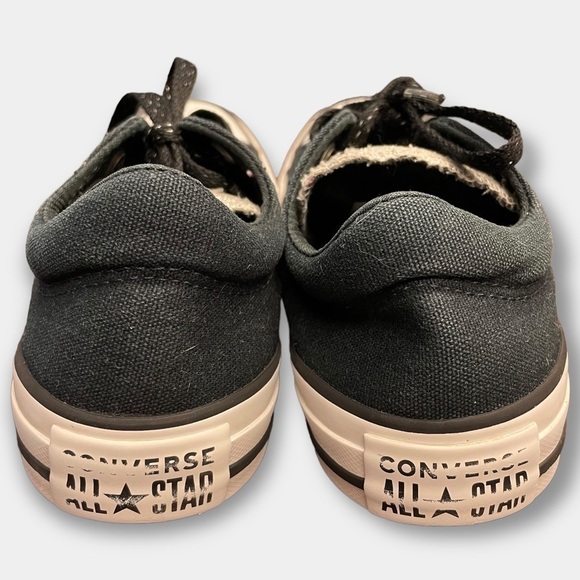 Convers Silver Tongue Low Top All Star Black Size 6 - Picture 6 of 11